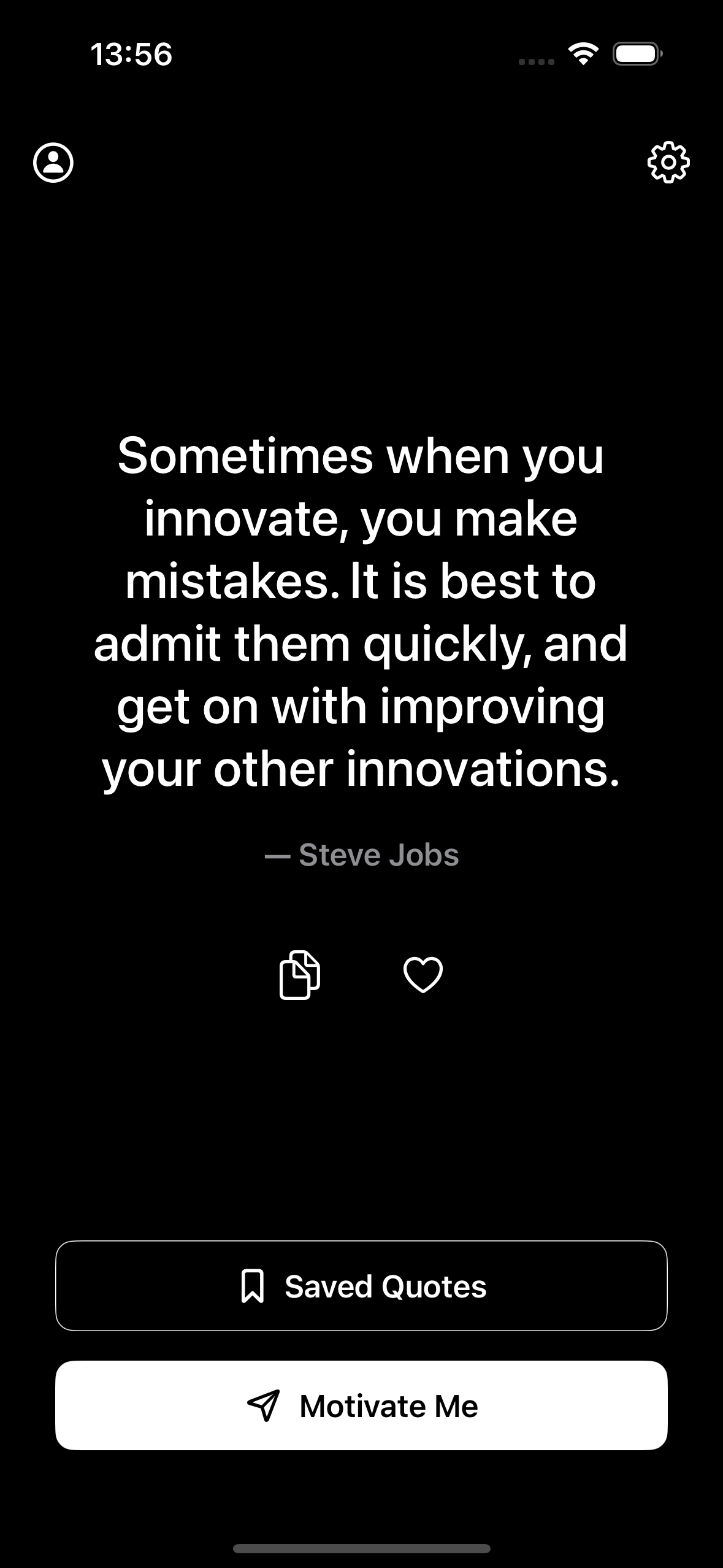 Daily Quote Screen